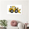 Picture of Yellow Dozer _GroupedProduct_Rectangle_Landscape_Unframed_Print_Only_