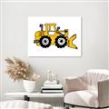 Picture of Yellow Dozer _GroupedProduct_Rectangle_Landscape_Unframed_Print_Only_