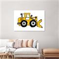 Picture of Yellow Dozer _GroupedProduct_Rectangle_Landscape_Unframed_Print_Only_
