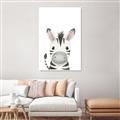 Picture of Sweet Zebra _GroupedProduct_Rectangle_Portrait_Unframed_Print_Only_