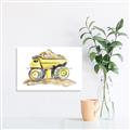Picture of Yellow Tractor II _GroupedProduct_Rectangle_Landscape_Unframed_Print_Only_