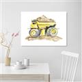 Picture of Yellow Tractor II _GroupedProduct_Rectangle_Landscape_Unframed_Print_Only_