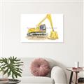 Picture of Crane    _GroupedProduct_Rectangle_Landscape_Unframed_Print_Only_