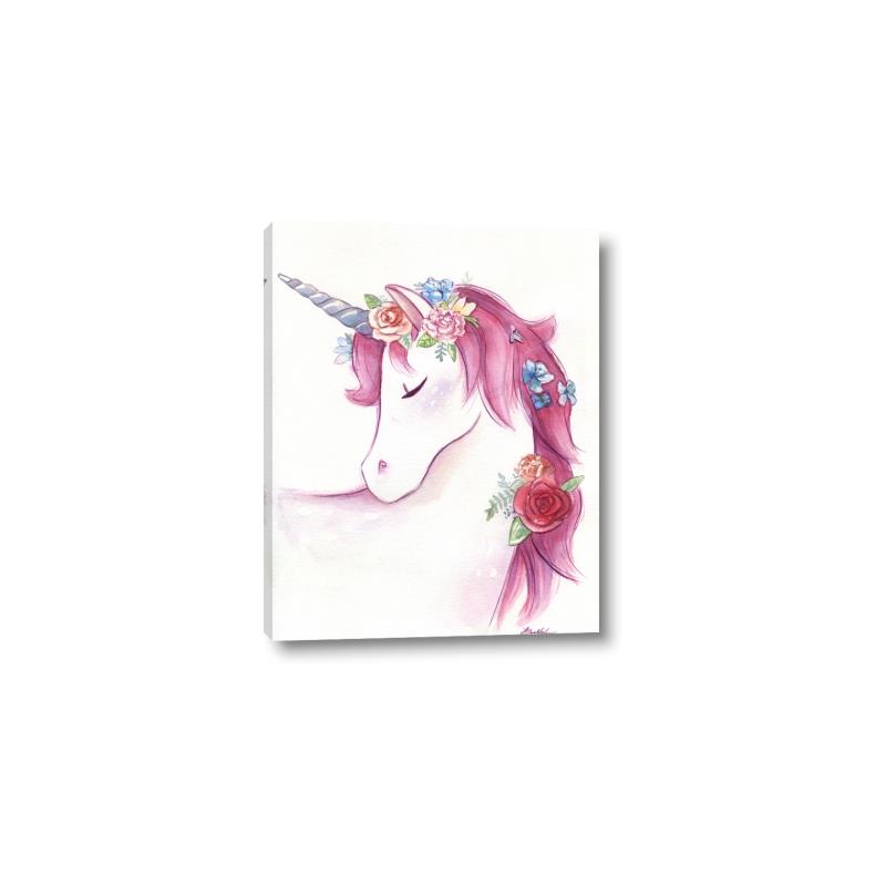 Picture of Pink Unicorn _GroupedProduct_Rectangle_Portrait_Canvas_