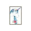Picture of Blue Unicorn _GroupedProduct_Rectangle_Portrait_Canvas_Framed_