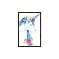 Picture of Blue Unicorn _GroupedProduct_Rectangle_Portrait_Canvas_Framed_