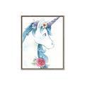 Picture of Blue Unicorn _GroupedProduct_Rectangle_Portrait_Canvas_Framed_