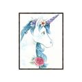 Picture of Blue Unicorn _GroupedProduct_Rectangle_Portrait_Canvas_Framed_