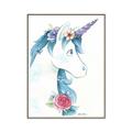 Picture of Blue Unicorn _GroupedProduct_Rectangle_Portrait_Canvas_Framed_