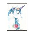 Picture of Blue Unicorn _GroupedProduct_Rectangle_Portrait_Canvas_Framed_