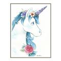 Picture of Blue Unicorn _GroupedProduct_Rectangle_Portrait_Canvas_Framed_