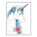 Picture of Blue Unicorn _GroupedProduct_Rectangle_Portrait_Canvas_Framed_