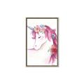 Picture of Pink Unicorn _GroupedProduct_Rectangle_Portrait_Canvas_Framed_