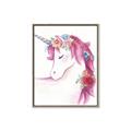 Picture of Pink Unicorn _GroupedProduct_Rectangle_Portrait_Canvas_Framed_