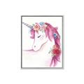 Picture of Pink Unicorn _GroupedProduct_Rectangle_Portrait_Canvas_Framed_
