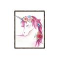 Picture of Pink Unicorn _GroupedProduct_Rectangle_Portrait_Canvas_Framed_
