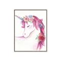 Picture of Pink Unicorn _GroupedProduct_Rectangle_Portrait_Canvas_Framed_