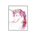 Picture of Pink Unicorn _GroupedProduct_Rectangle_Portrait_Canvas_Framed_