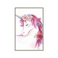 Picture of Pink Unicorn _GroupedProduct_Rectangle_Portrait_Canvas_Framed_