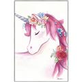 Picture of Pink Unicorn _GroupedProduct_Rectangle_Portrait_Canvas_Framed_