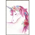 Picture of Pink Unicorn _GroupedProduct_Rectangle_Portrait_Canvas_Framed_