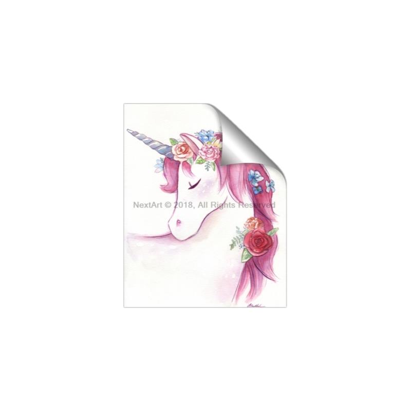 Picture of Pink Unicorn _GroupedProduct_Rectangle_Portrait_Unframed_Print_Only_