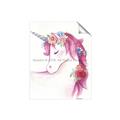 Picture of Pink Unicorn _GroupedProduct_Rectangle_Portrait_Unframed_Print_Only_