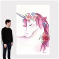Picture of Pink Unicorn _GroupedProduct_Rectangle_Portrait_Canvas_
