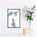 Picture of Blue Unicorn _GroupedProduct_Rectangle_Portrait_Canvas_Framed_