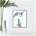 Picture of Blue Unicorn _GroupedProduct_Rectangle_Portrait_Canvas_Framed_