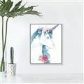 Picture of Blue Unicorn _GroupedProduct_Rectangle_Portrait_Canvas_Framed_