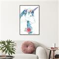 Picture of Blue Unicorn _GroupedProduct_Rectangle_Portrait_Canvas_Framed_