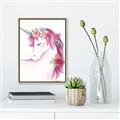 Picture of Pink Unicorn _GroupedProduct_Rectangle_Portrait_Canvas_Framed_