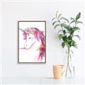 Picture of Pink Unicorn _GroupedProduct_Rectangle_Portrait_Canvas_Framed_