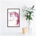 Picture of Pink Unicorn _GroupedProduct_Rectangle_Portrait_Canvas_Framed_