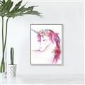Picture of Pink Unicorn _GroupedProduct_Rectangle_Portrait_Canvas_Framed_