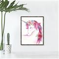 Picture of Pink Unicorn _GroupedProduct_Rectangle_Portrait_Canvas_Framed_