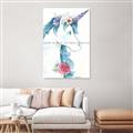 Picture of Blue Unicorn _GroupedProduct_Rectangle_Portrait_Unframed_Print_Only_