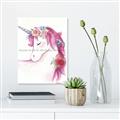 Picture of Pink Unicorn _GroupedProduct_Rectangle_Portrait_Unframed_Print_Only_