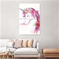 Picture of Pink Unicorn _GroupedProduct_Rectangle_Portrait_Unframed_Print_Only_