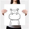 Picture of Sketch Animal  IV _GroupedProduct_Square_Canvas_