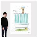 Picture of Shower Time _GroupedProduct_Rectangle_Portrait_Canvas_