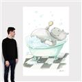 Picture of Bath Time _GroupedProduct_Rectangle_Portrait_Canvas_