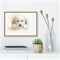 Picture of Cute Puppy _GroupedProduct_Rectangle_Landscape_Canvas_Framed_