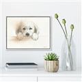 Picture of Cute Puppy _GroupedProduct_Rectangle_Landscape_Canvas_Framed_