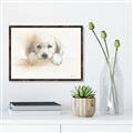 Picture of Cute Puppy _GroupedProduct_Rectangle_Landscape_Canvas_Framed_