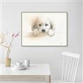 Picture of Cute Puppy _GroupedProduct_Rectangle_Landscape_Canvas_Framed_