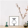 Picture of Sketch Animal  II  _GroupedProduct_Square_Canvas_Framed_