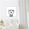 Picture of Sketch Animal  III _GroupedProduct_Square_Canvas_Framed_