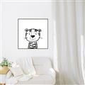 Picture of Sketch Animal  III _GroupedProduct_Square_Canvas_Framed_